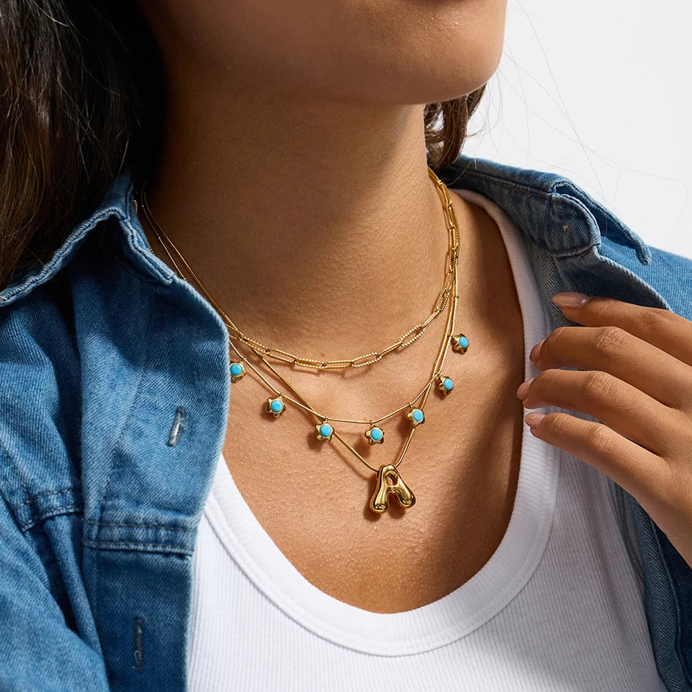 Ocean Blossom Pendant Necklace - Flora Jewells