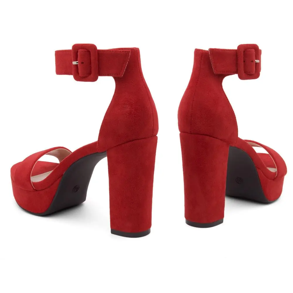 HerStyle Island Strappy Platforms – 4" Open Toe Heels