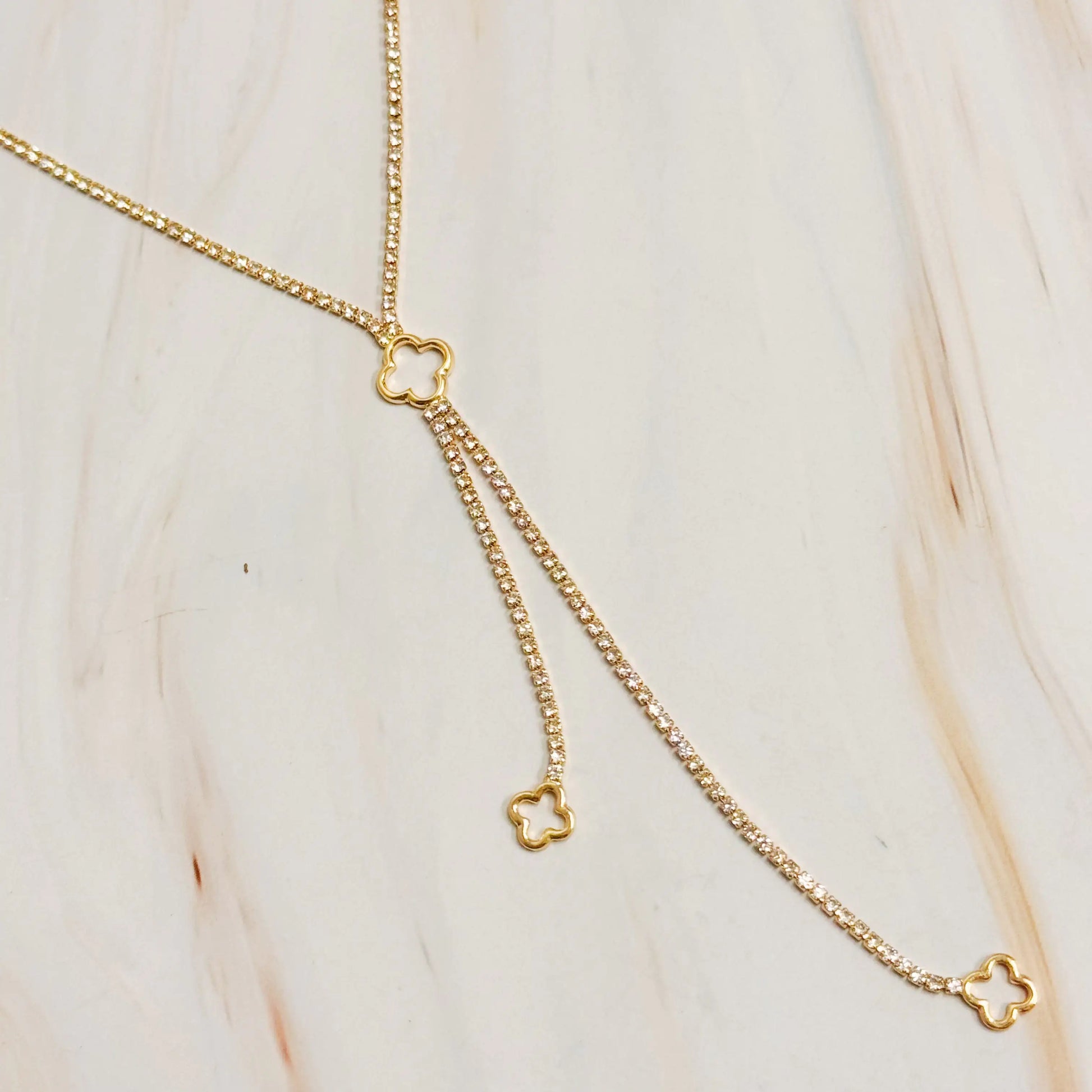 Lucky Charm Y-Drop Pendant Necklace | Flora Jewells - Flora Jewells