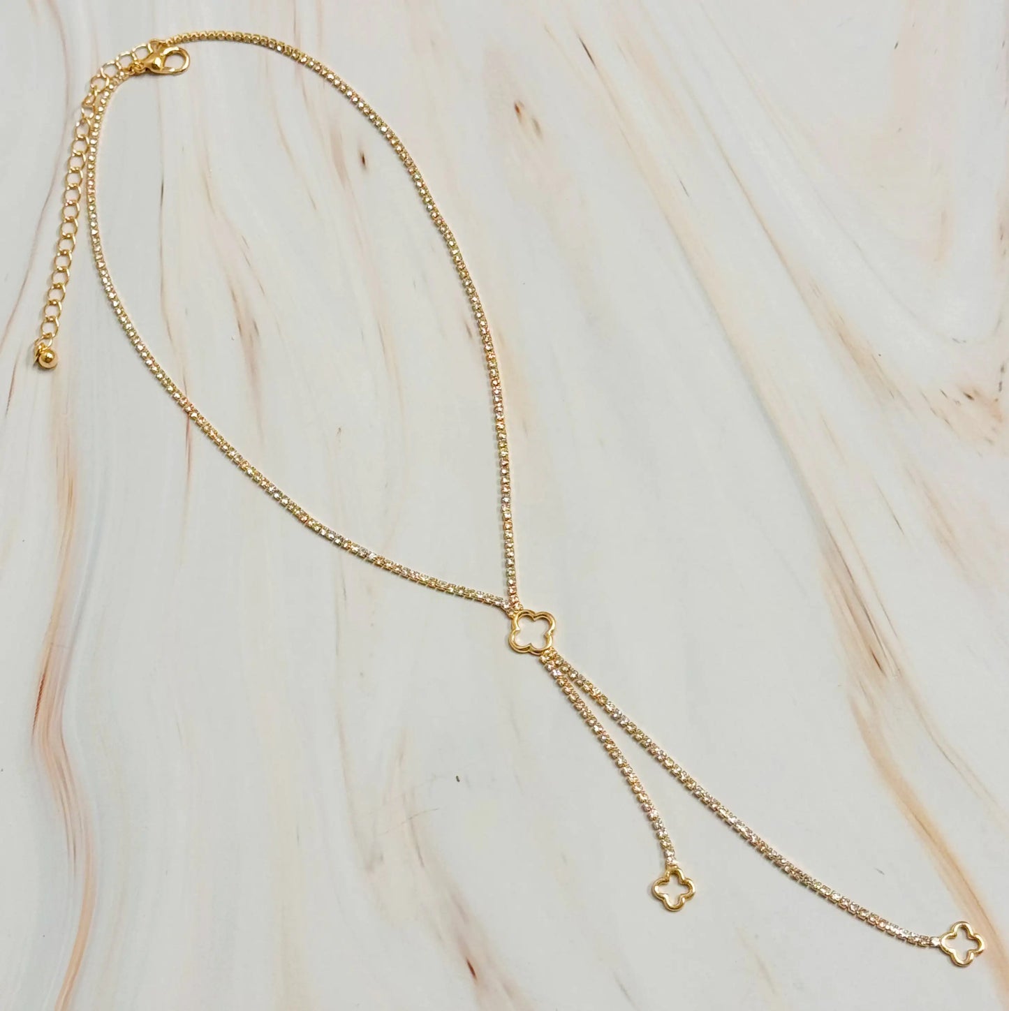 Lucky Charm Y-Drop Pendant Necklace | Flora Jewells - Flora Jewells