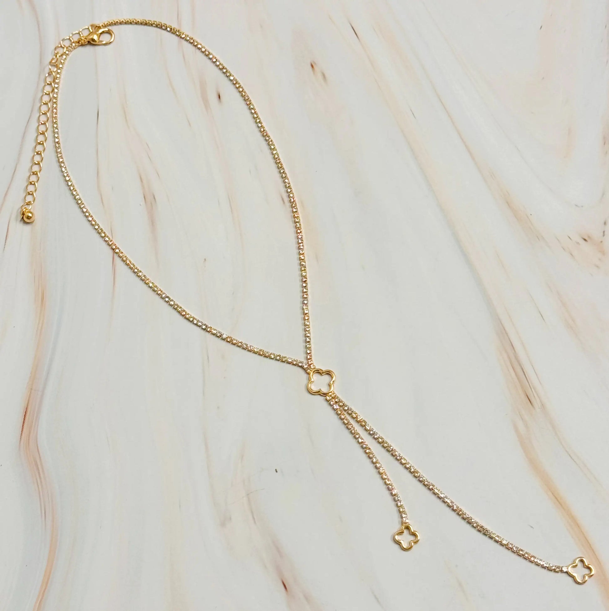 Lucky Charm Y-Drop Pendant Necklace | Flora Jewells - Flora Jewells