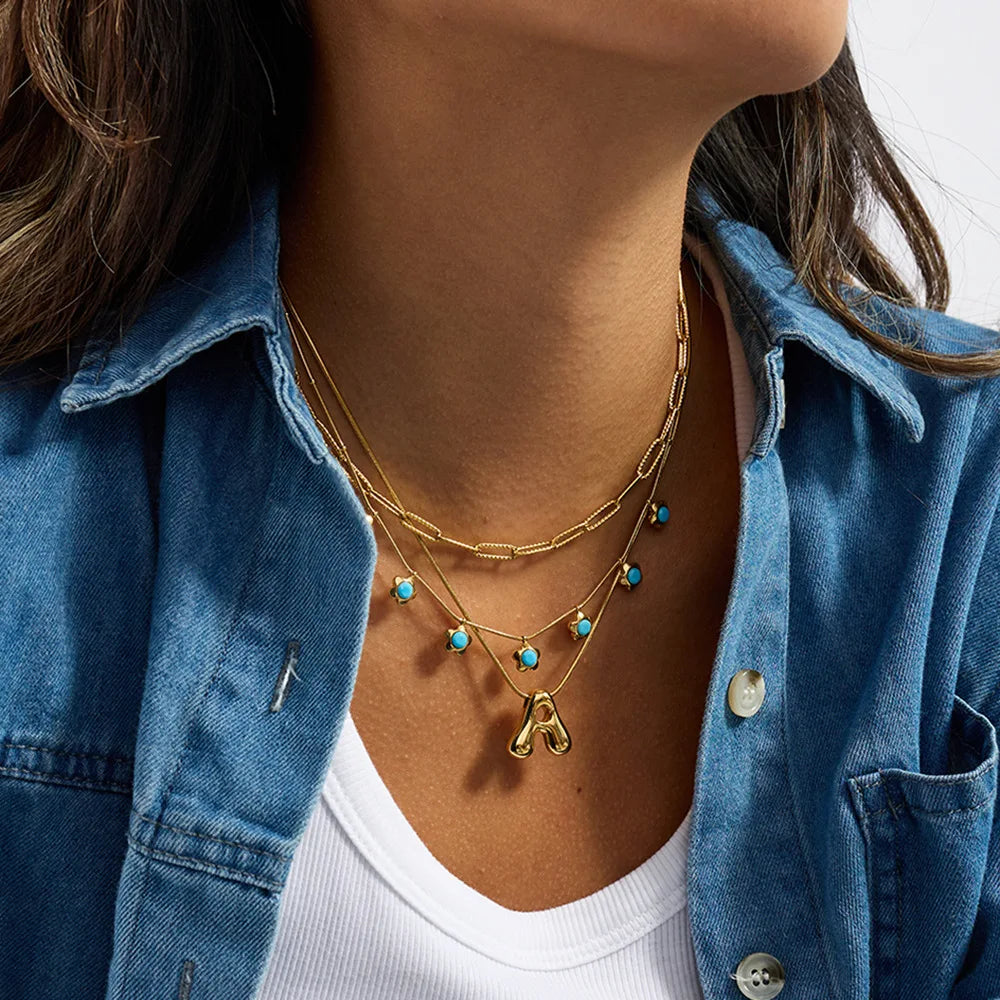 Ocean Blossom Pendant Necklace - Flora Jewells