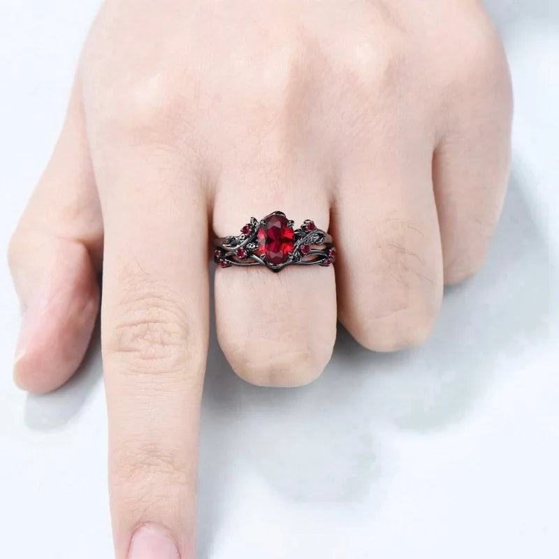 Red Elegance Ring - Flora Jewells
