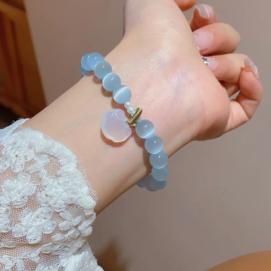Blue Aura Energy Bracelet - Flora Jewells