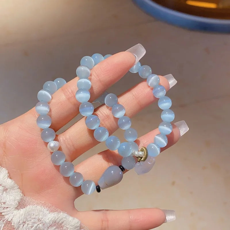 Blue Aura Energy Bracelet - Flora Jewells
