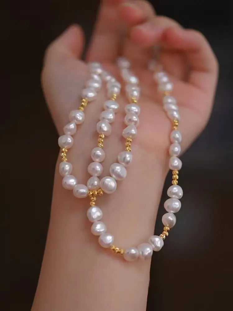 Love Tide Freshwater Pearl Necklace - Flora Jewells