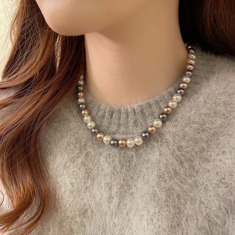 French Elegant Glow & Grace Pearl Necklace - Flora Jewells