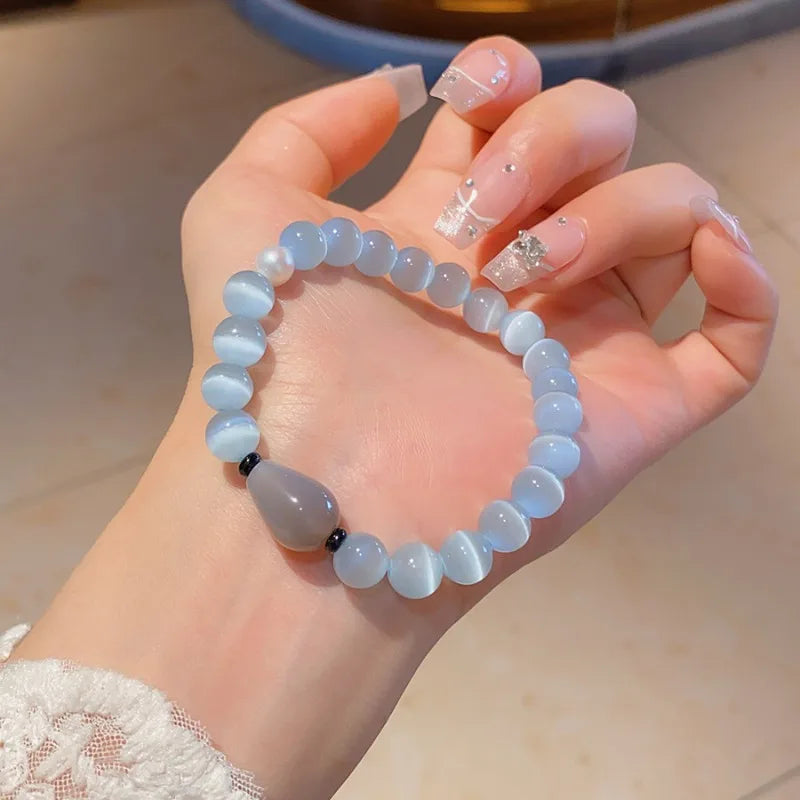 Blue Aura Energy Bracelet - Flora Jewells