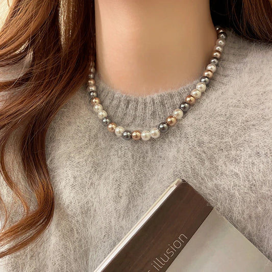 French Elegant Glow & Grace Pearl Necklace - Flora Jewells