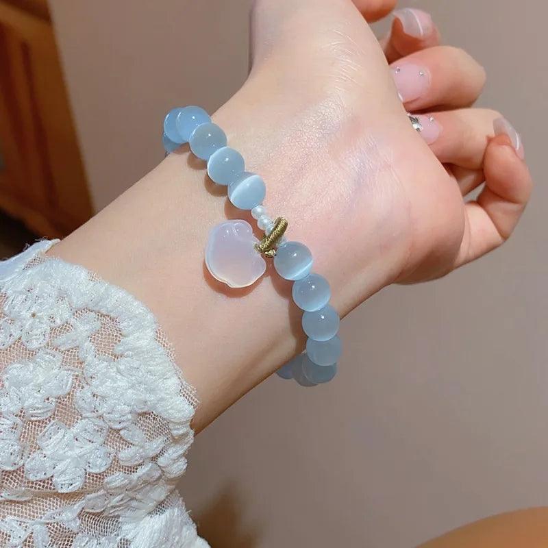 Blue Aura Energy Bracelet - Flora Jewells