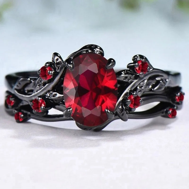 Red Elegance Ring - Flora Jewells