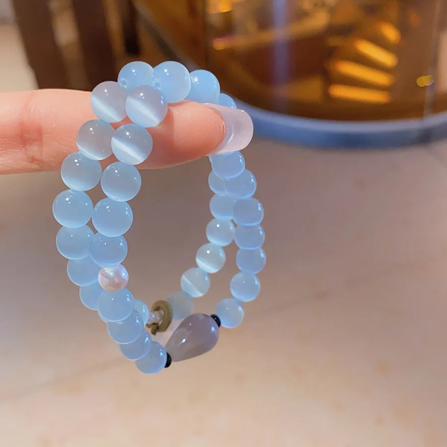 Blue Aura Energy Bracelet - Flora Jewells