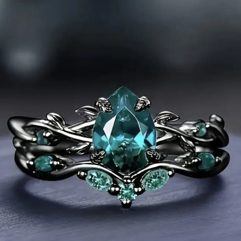 Green Elegance Ring - Flora Jewells