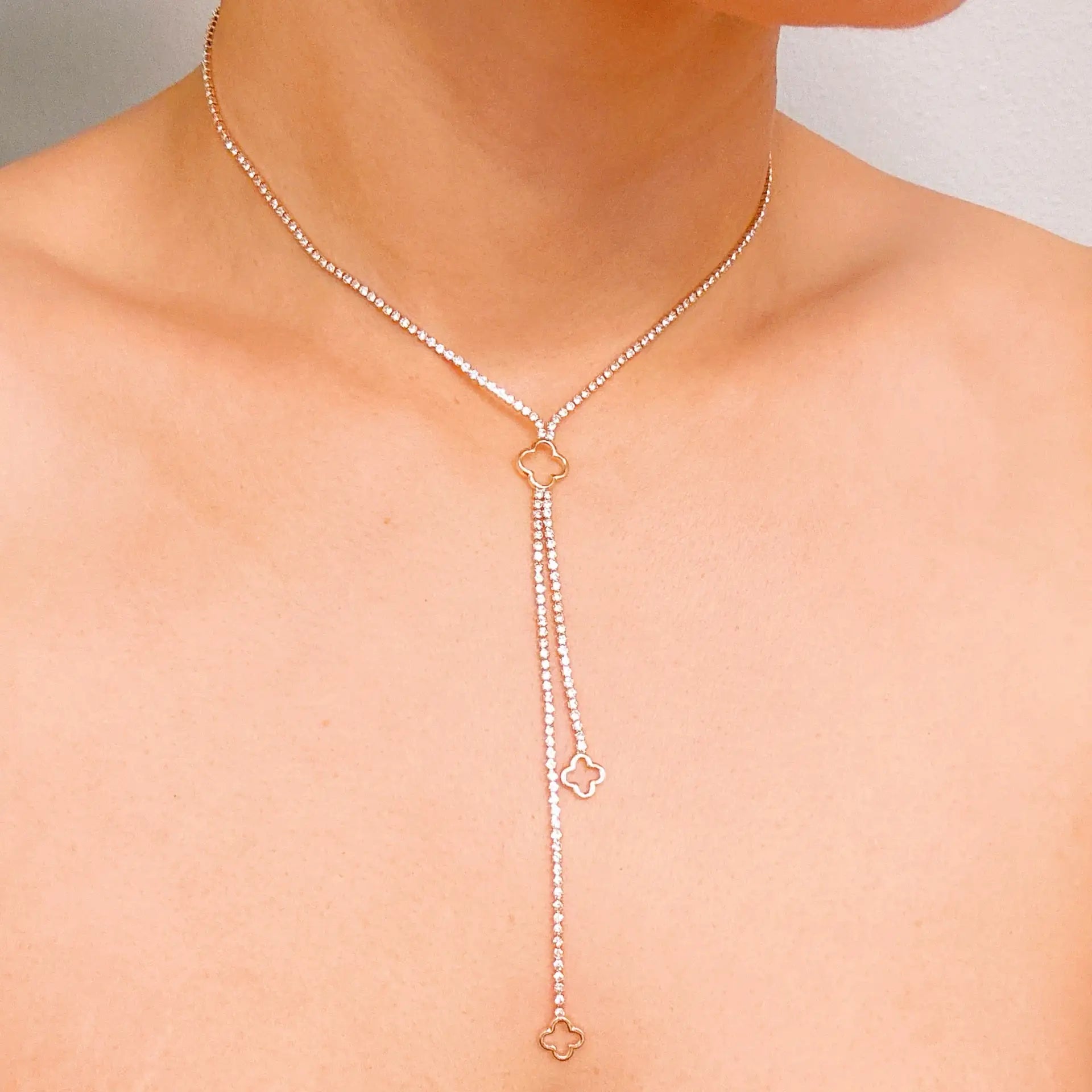 Lucky Charm Y-Drop Pendant Necklace | Flora Jewells - Flora Jewells